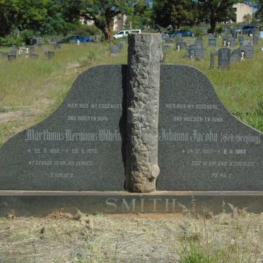 SMITH Marthinus Hermanus Wilhelm 1898-1975 & Johanna Jacoba GREYLING 1907-1993