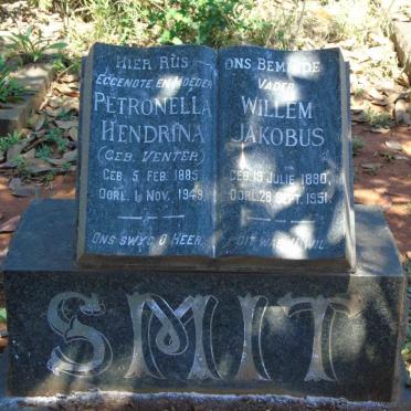 SMIT Willem Jacobus 1880-1951 & Petronella Hendrina VENTER 1885-1949