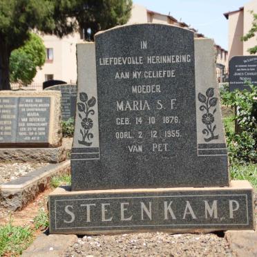STEENKAMP Maria S.F. 1876-1955