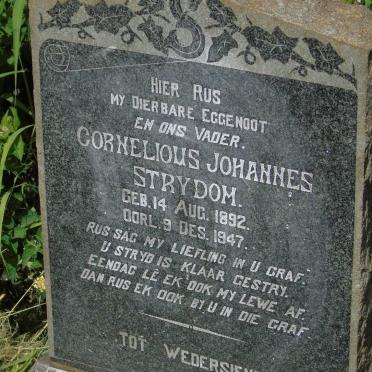 STRYDOM Cornelious Johannes 1892-1947