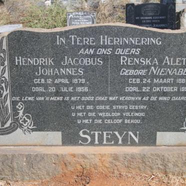 STEYN Hendrik Jacobus Johannes 1879-1956 & Renska Aletta NIENABER 1888-1956