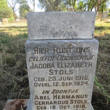STOLS Jacoba Elizabeth 1916-1924 :: STOLS Abel Hermanus Gerhardus 1918-1918