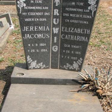 STRUWIG Jeremia Jacobus 1904-1984 &amp; Elizabeth Catharina SWART 1915-1992