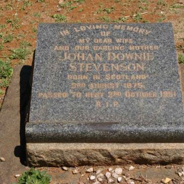 STEVENSON Johan Downie 1875-1951