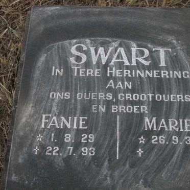 SWART Fanie 1929-1993 & Marie 1936-