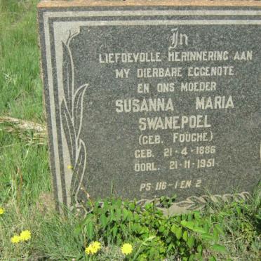 SWANEPOEL Susanna Maria nee FOUCHE 1886-1951