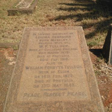 TULLOCH William Forsyth 1873-1943 &amp; Louisa Georgina MOSELEY 1872-1918