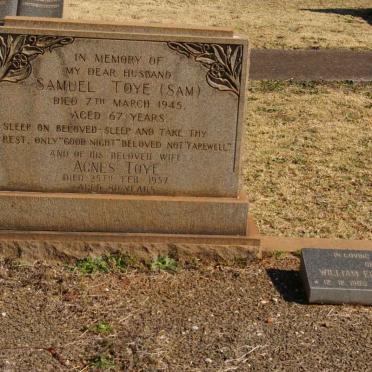 TOYE Samuel -1945 & Agnes -1957 :: GEE William Ernest 19?8-1980 _1