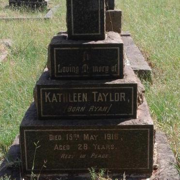 TAYLOR Kathleen nee RYAN -1918
