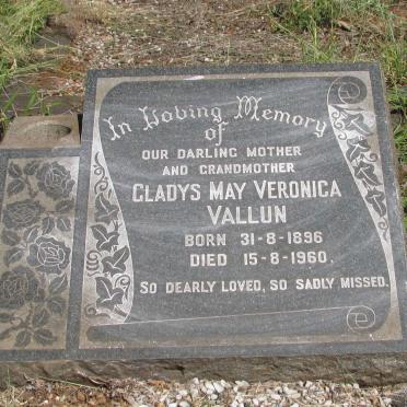 VALLUN Gladys May Veronica 1896-1960