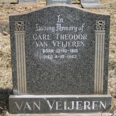 VEIJEREN Carl Theodor, van 1918-1963