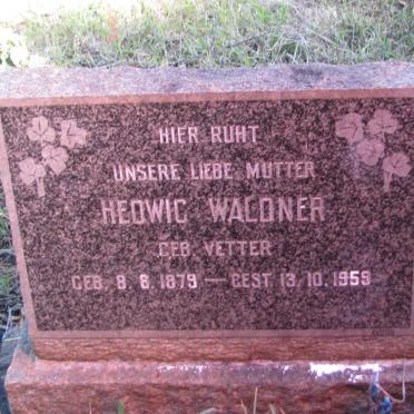 WALDNER Hedwig nee VETTER 1879-1959