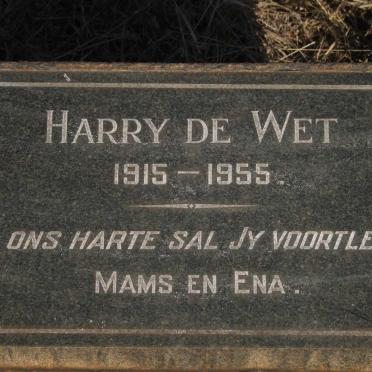 WET Harry, de 1915-1955