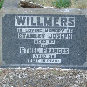 WILLMERS Stanley Joseph &amp; Ethel Frances