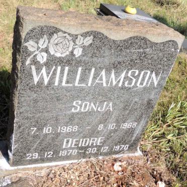 WILLIAMSON Sonja 1968-1968 :: WILLIAMSON Deidre 1970-1970