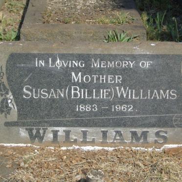 WILLIAMS Susan 1883-1962