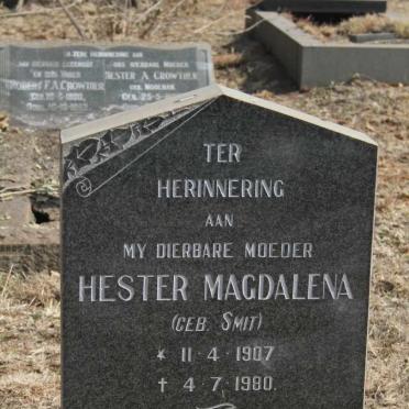 WILLEMSE Hester Magdalena nee SMIT 1907-1980