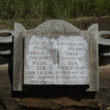 WOOD Albert Edward 1901-1981 & Mildred Grace 1904-1964 :: WOOD Donald Frederick 1923-1938 :: WOOD Gwendoline Mildred 1927-1946_2