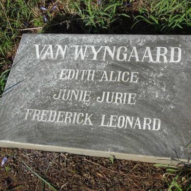 WYNGAARD Edith Alice, van :: VAN WYNGAARD Junie Jurie :: VAN WYNGAARD Frederick Leonard