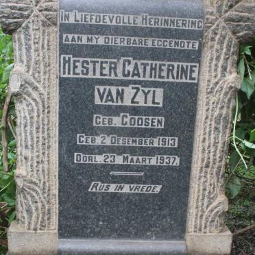 ZYL Hester Catherine, van nee GOOSEN 1913-1937