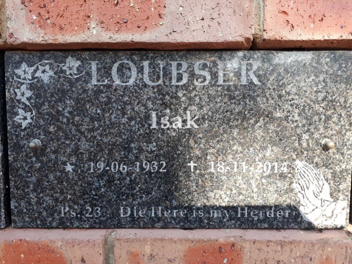 LOUBSER Isak 1932-2014