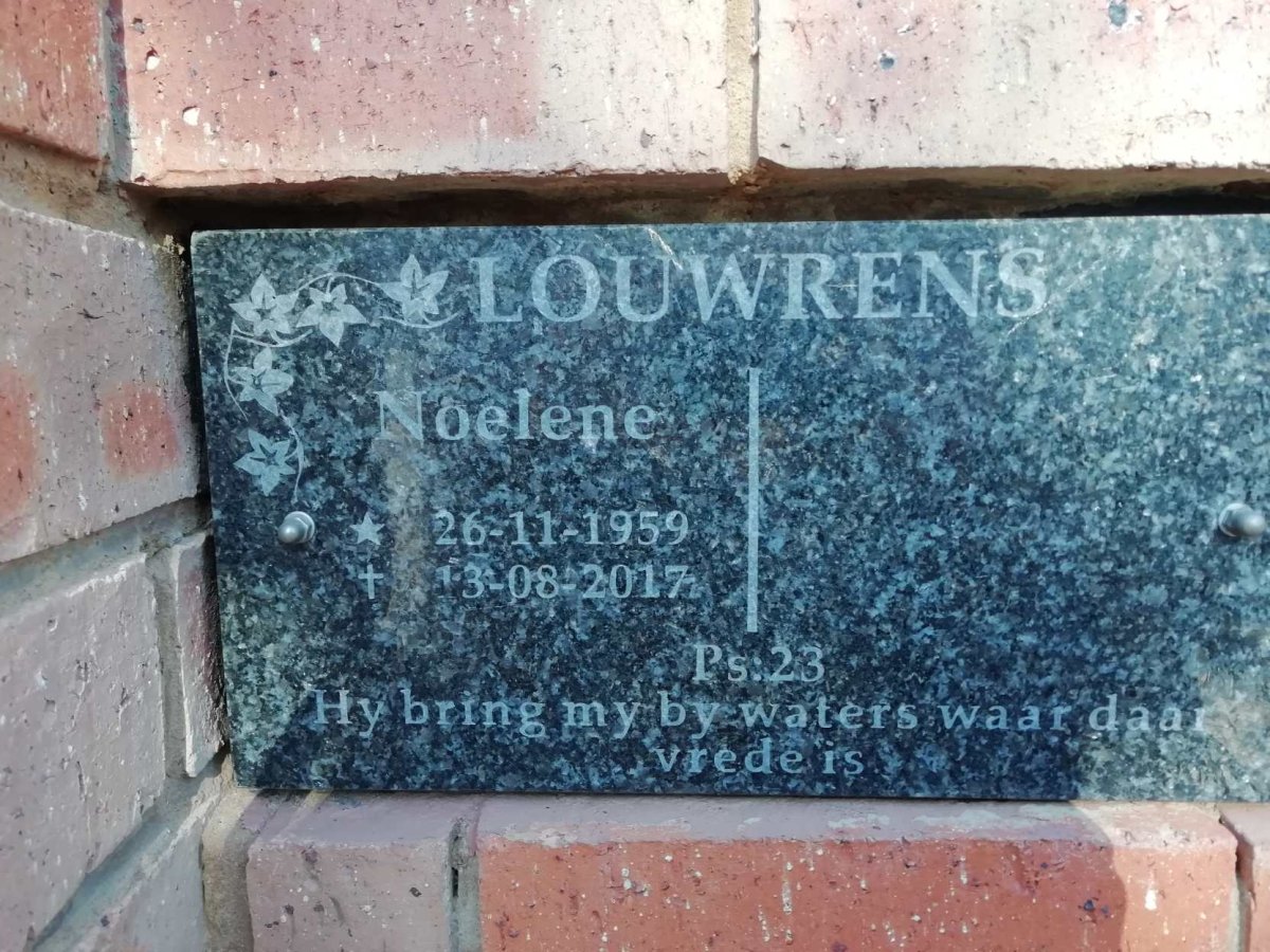 LOUWRENS Noelene 1959-2017