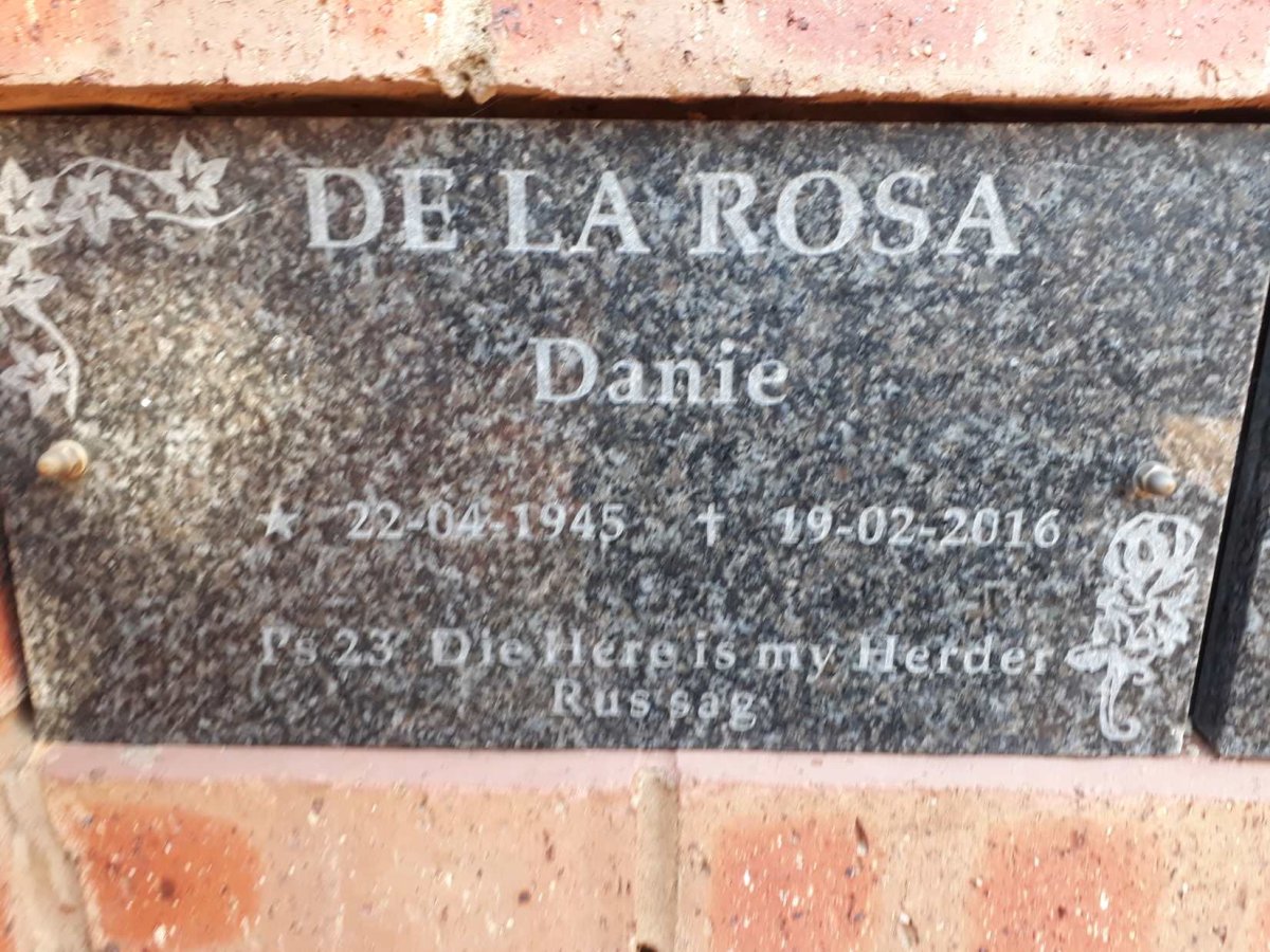 ROSA Danie, de la 1945-2016