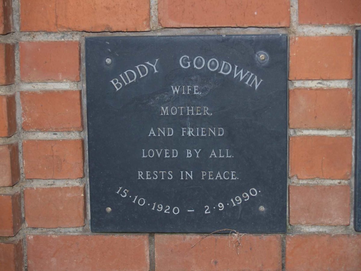 GOODWIN Biddy 1920-1990