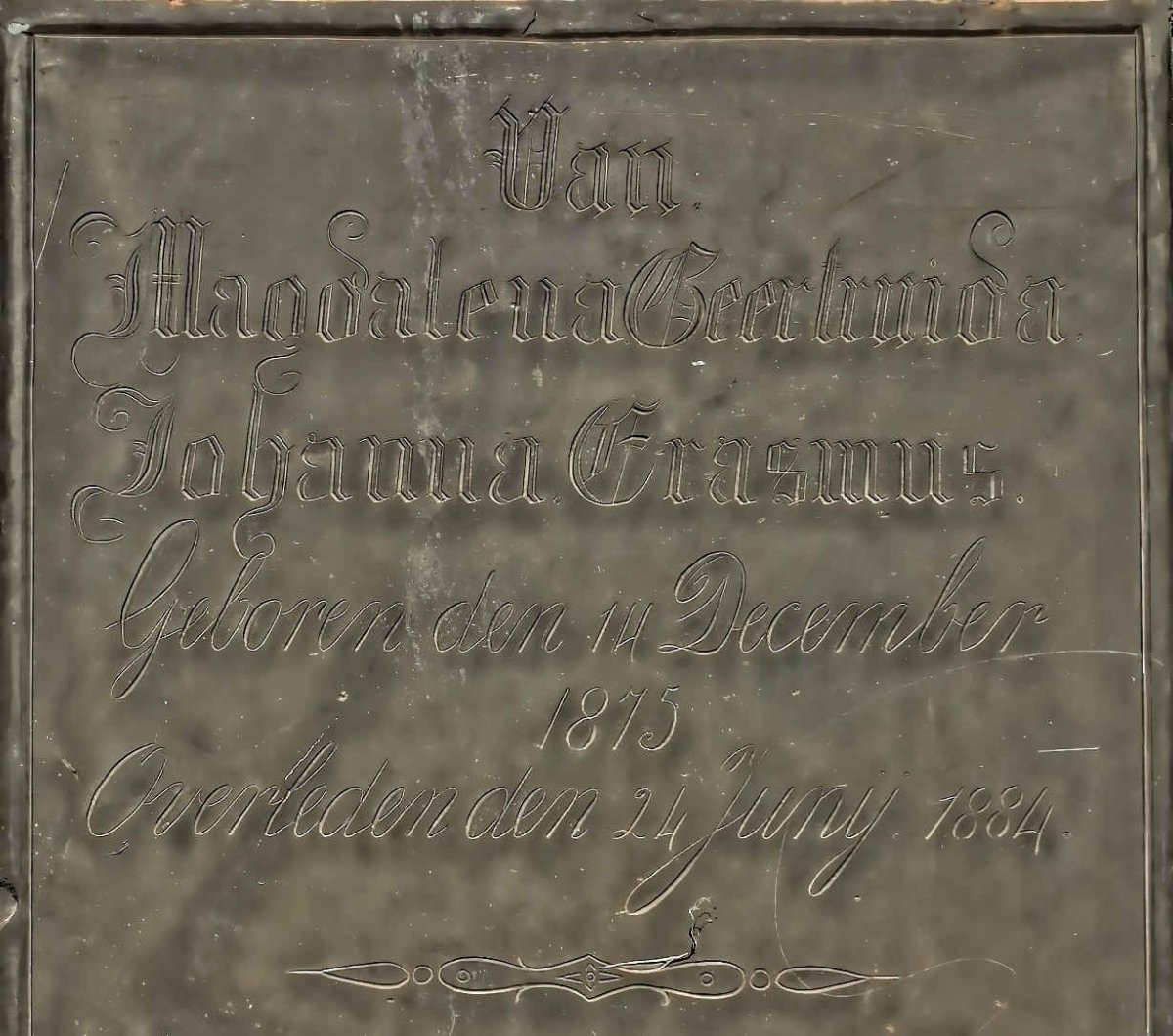 ERASMUS Magdalena Geertruida Johanna 1875-1884