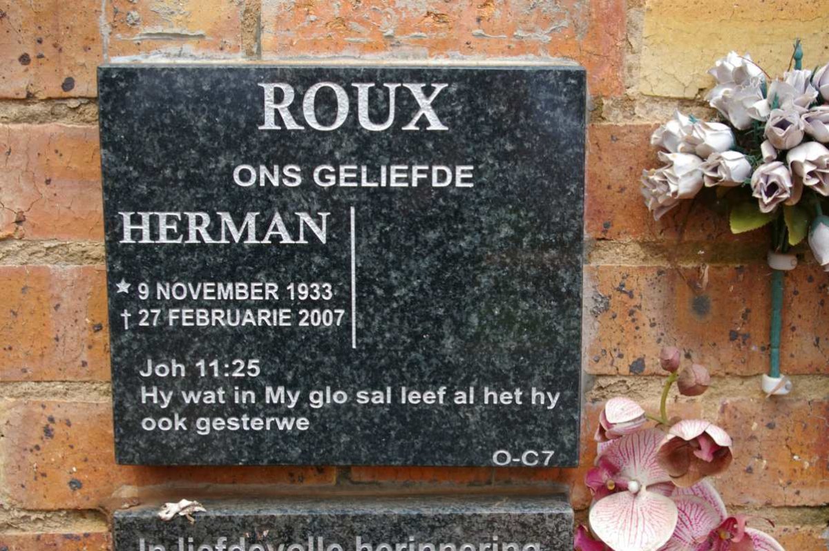 ROUX Herman 1933-2007