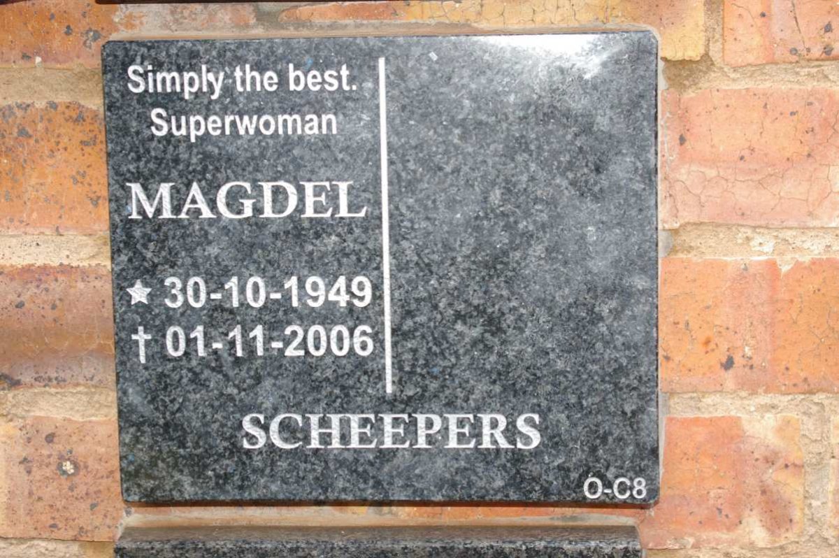 SCHEEPERS Magdel 1949-2006