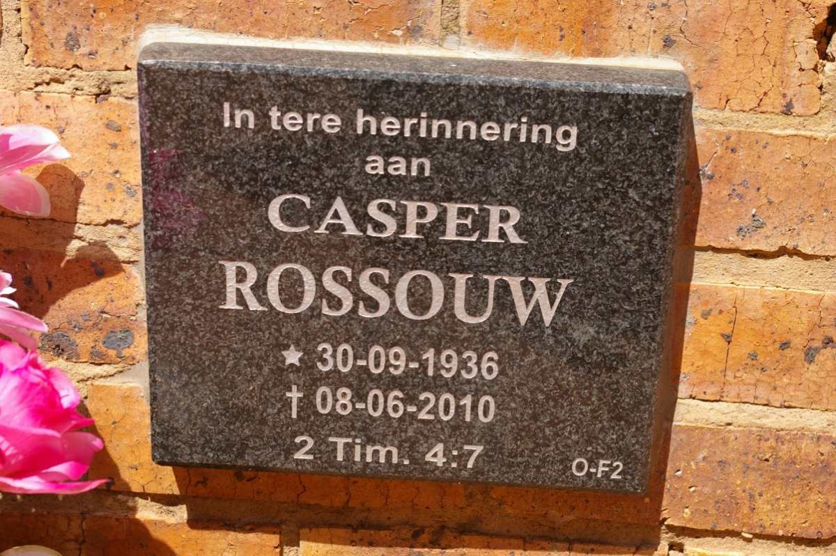 ROSSOUW Casper 1936-2010