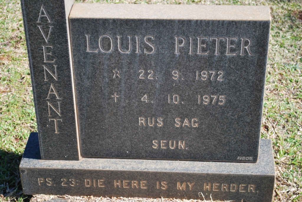 AVANT Louis Pieter 1972-1975
