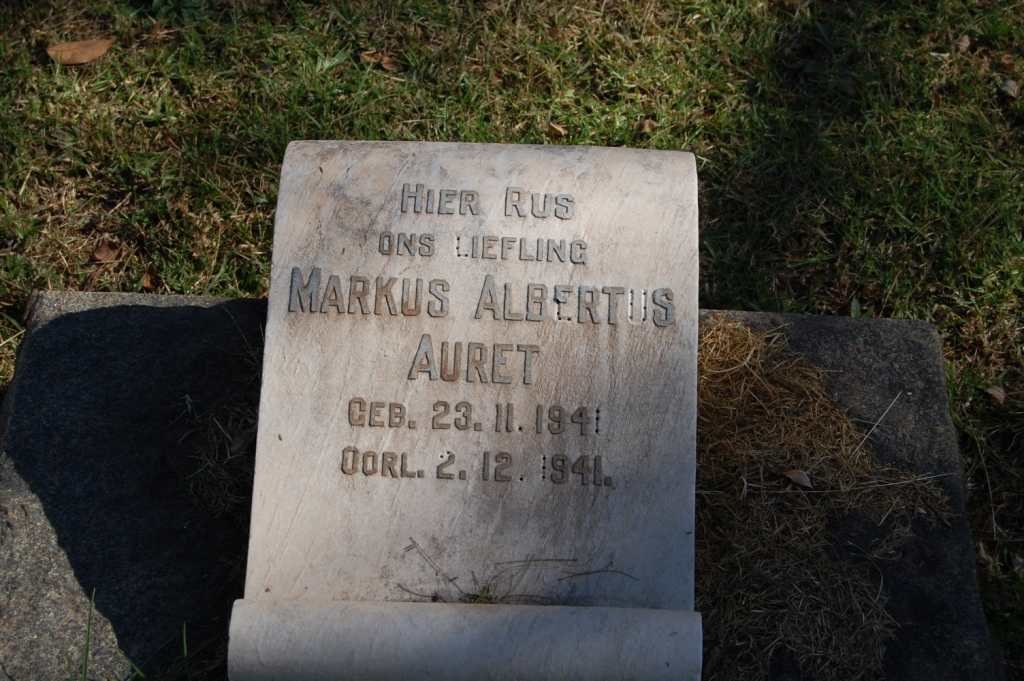 AURET Markus Albertus 1941-1941