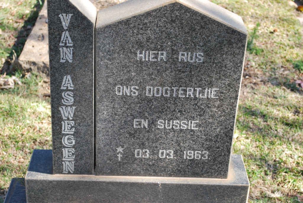 ASWEGEN Baba, van 1963-1963