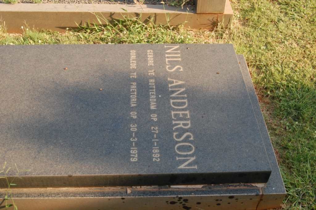 ANDERSON Nils 1892-1979