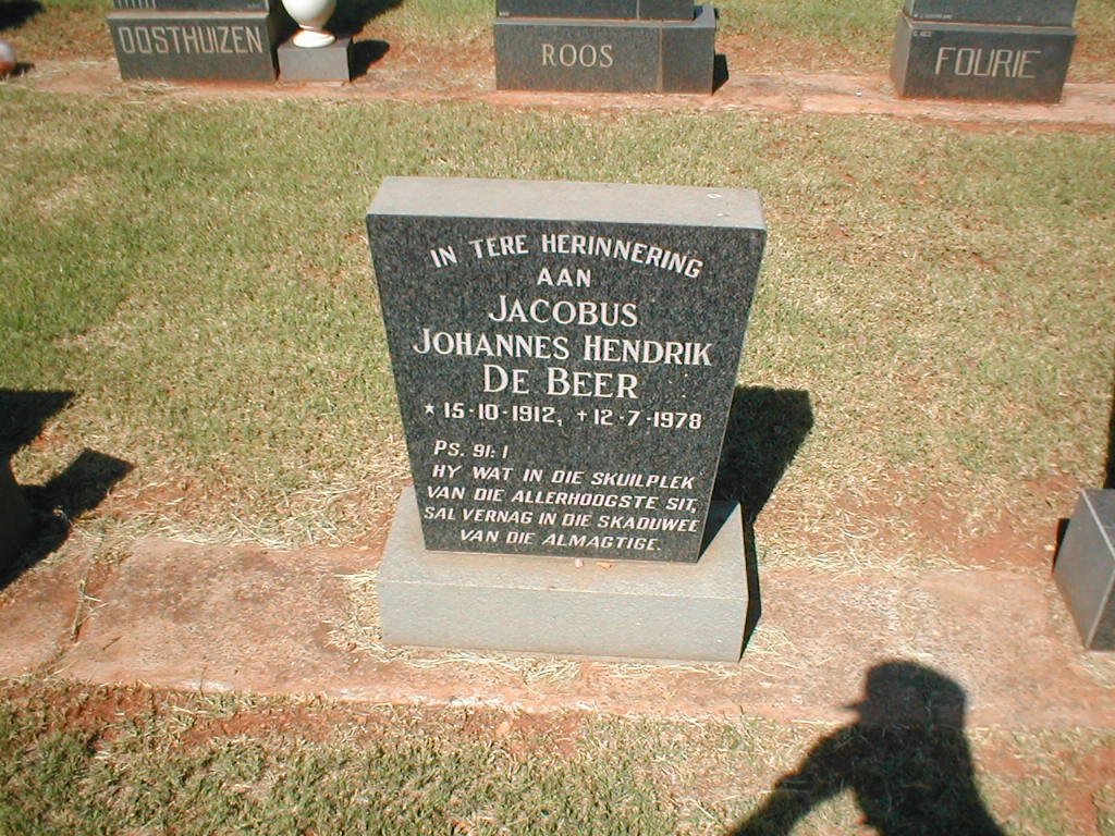 BEER Jacobus Johannes Hendrik, de 1912-1978