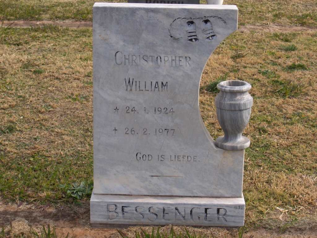 BESSENGER Christopher William 1924-1977