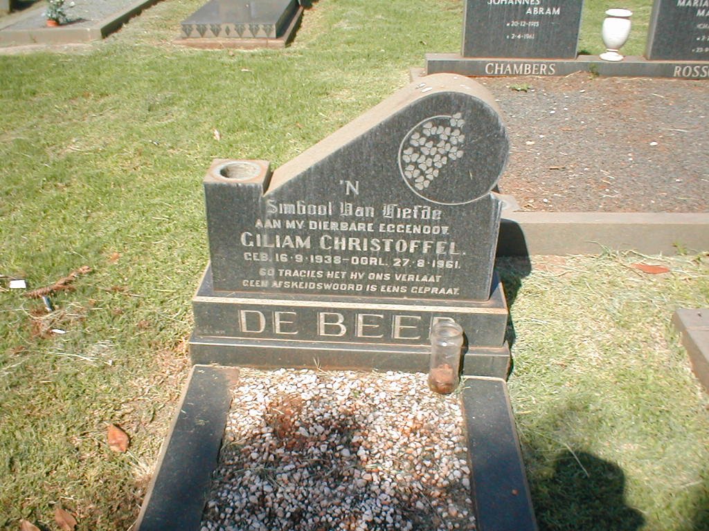 BEER Giliam Christoffel, de 1938-1961