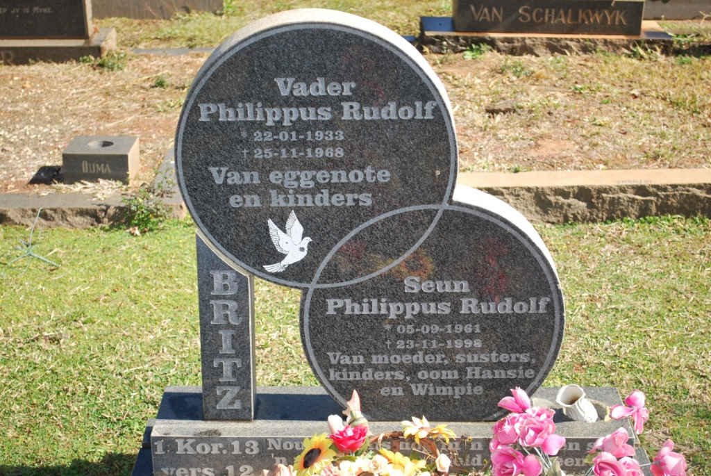 BRITZ Philippus Rudolf 1933-1968 :: BRITZ Philippus Rudolf 1961-1998