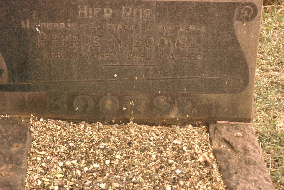 BOOYSE Petrus N. 1897-1962