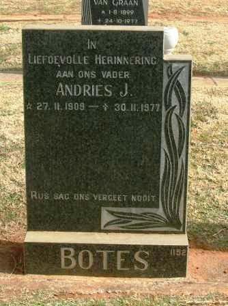 BOTES Andries J. 1909-1977