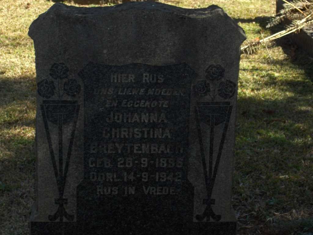 BREYTENBACH Johanna Christina 1896-1942