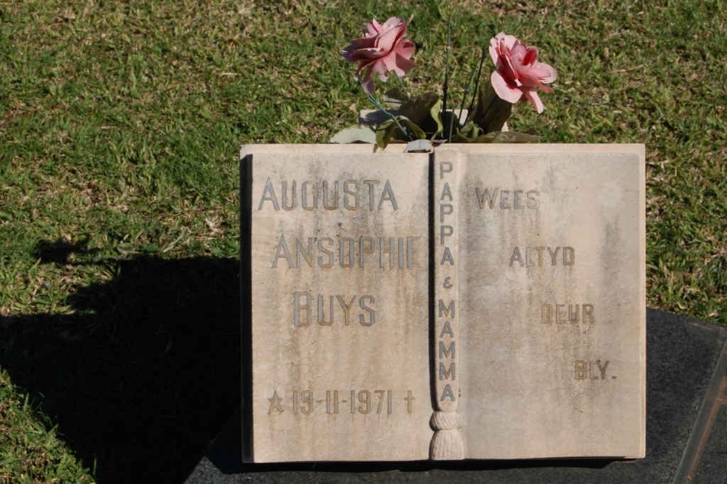 BUYS Augusta Ansophie 1971-1971