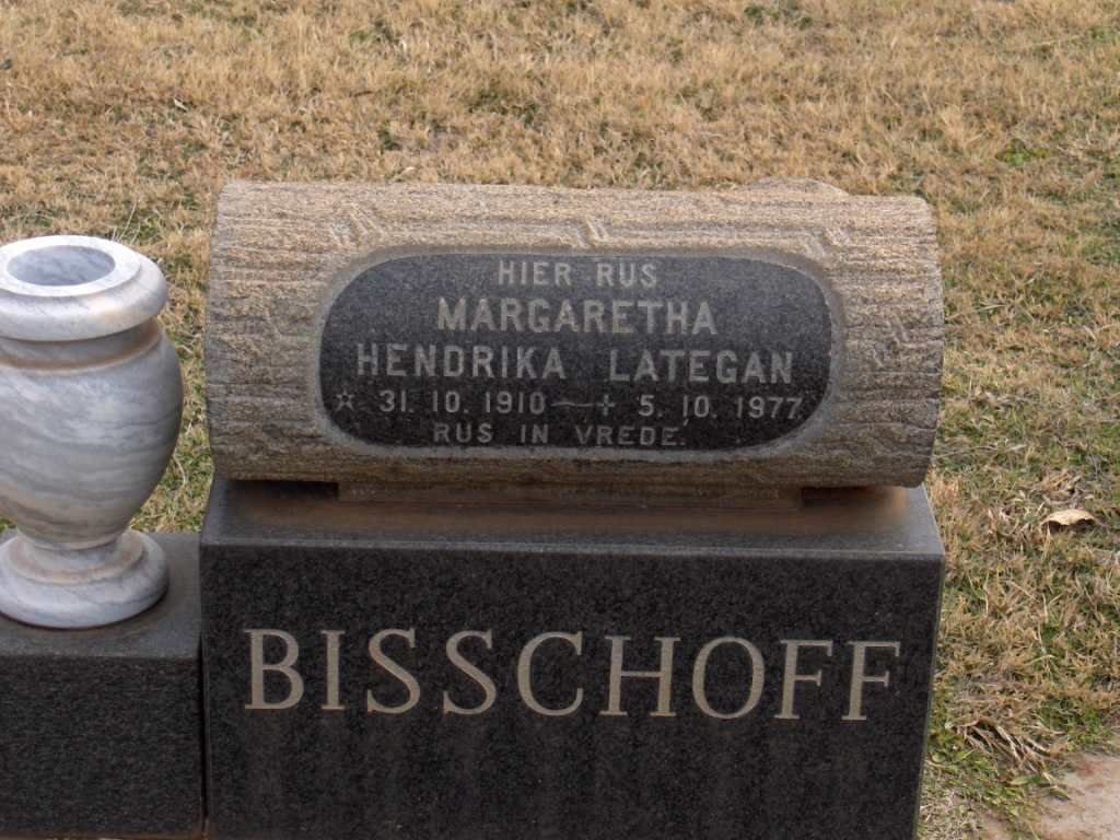 BISSCHOFF Margaretha Hendrika Lategan 1910-1977