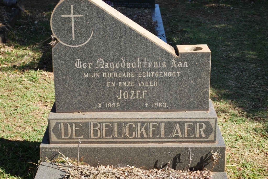 BEUCKELAER Jozef, de 1892-1963