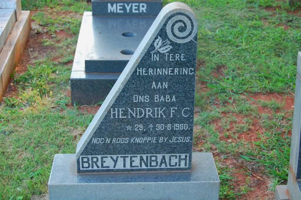 BREYTENBACH Hendrik F.C. 1980-1980