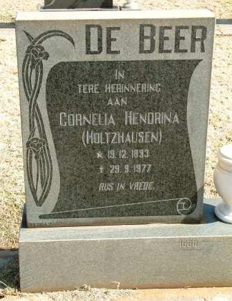 BEER Cornelia Hendrina, de nee HOLTZHAUSEN 1893-1977