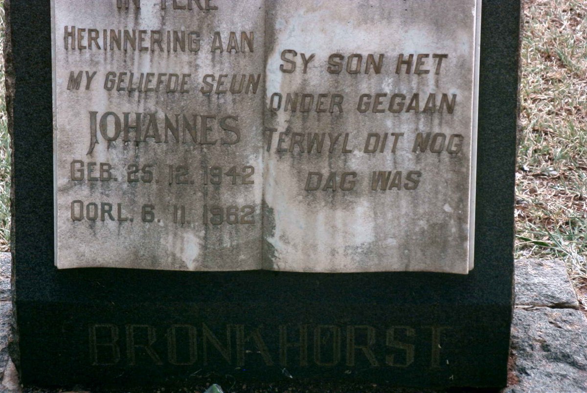 BRONKHORST Johannes 1942-1962