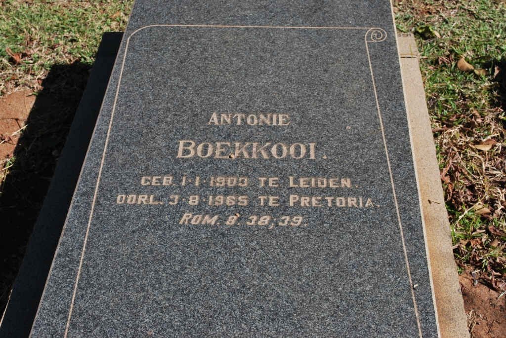 BOEKKOOI Antonie 1903-1965